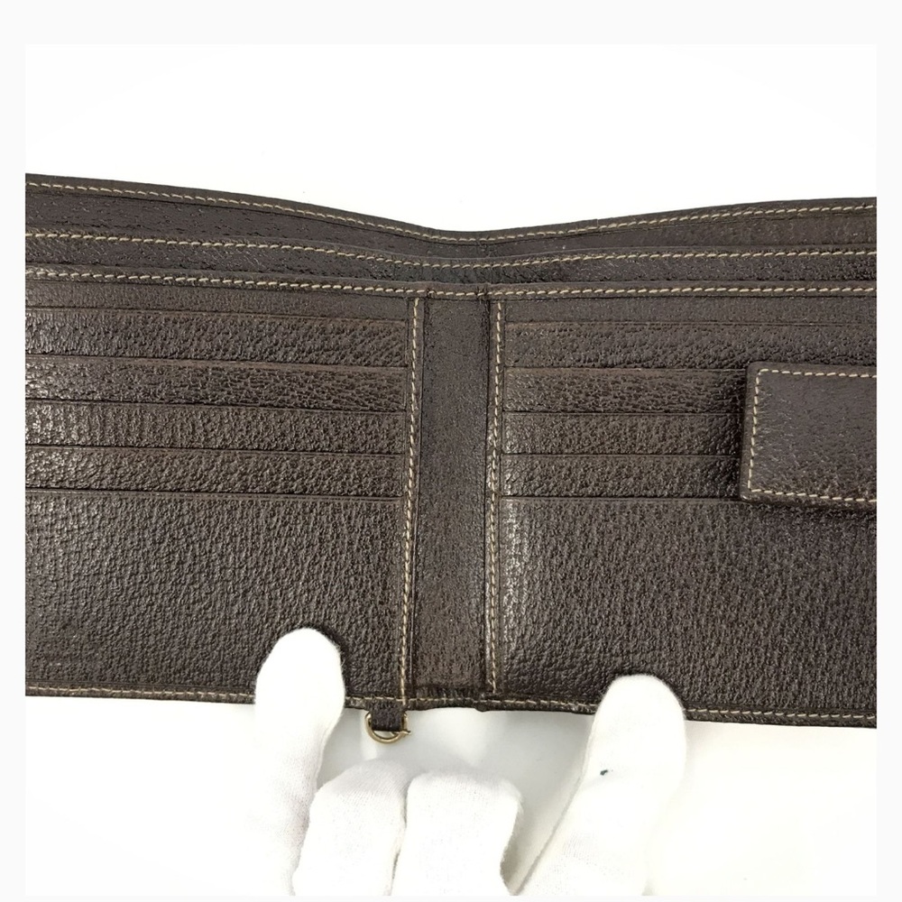 Authentic Gucci GG Beige Brown Canvas Leather Wallet - Picture 4 of 10